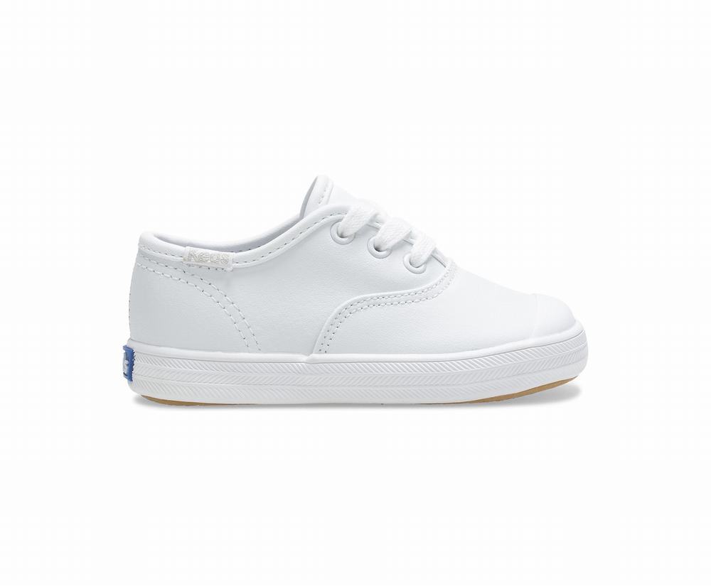 Girl Keds Champion Toe Cap Sneaker White 7156304RP - South Africa